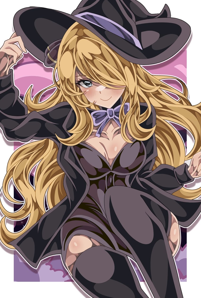 cynthia (pokemon and 1 more) drawn by shiki_(kisikisi1007)