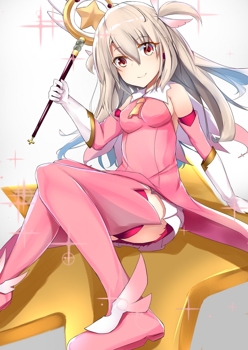 illyasviel von einzbern, prisma illya, and magical ruby (fate and 1 more) drawn by nanakaku