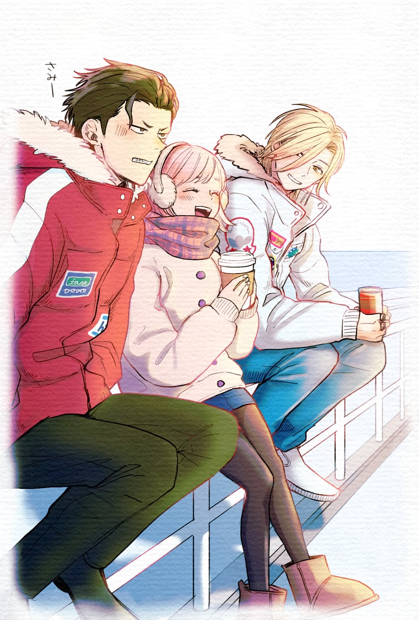 protagonist, sakurai ruka, and sakurai kouichi (tokimeki memorial and 2 more) drawn by minato_(pixiv31986490)