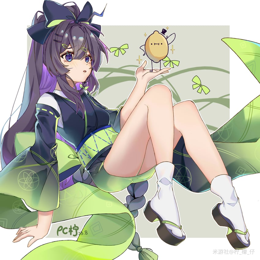 raiden mei (honkai and 1 more) drawn by pc_ning