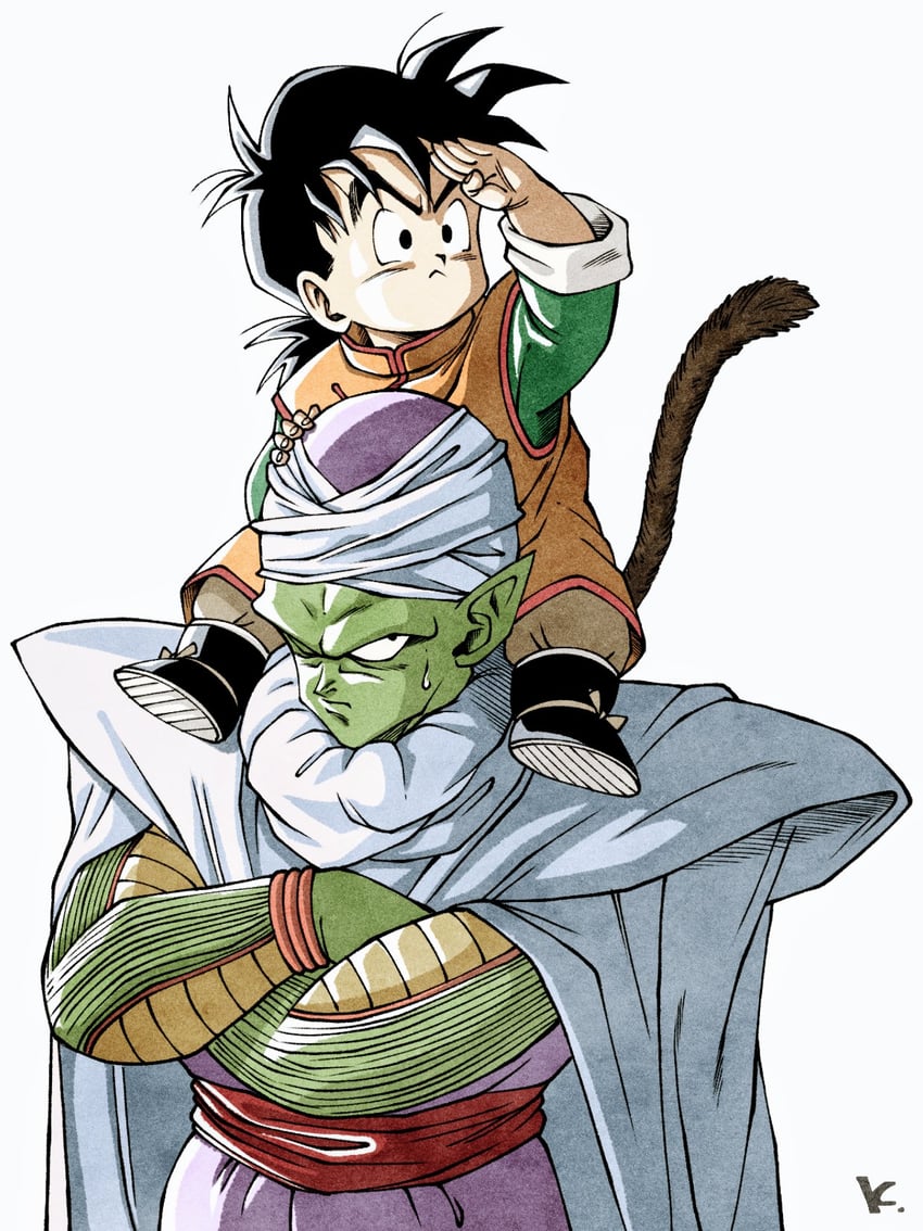 son gohan and piccolo (dragon ball and 1 more) drawn by kakeru_(dbskakeru)