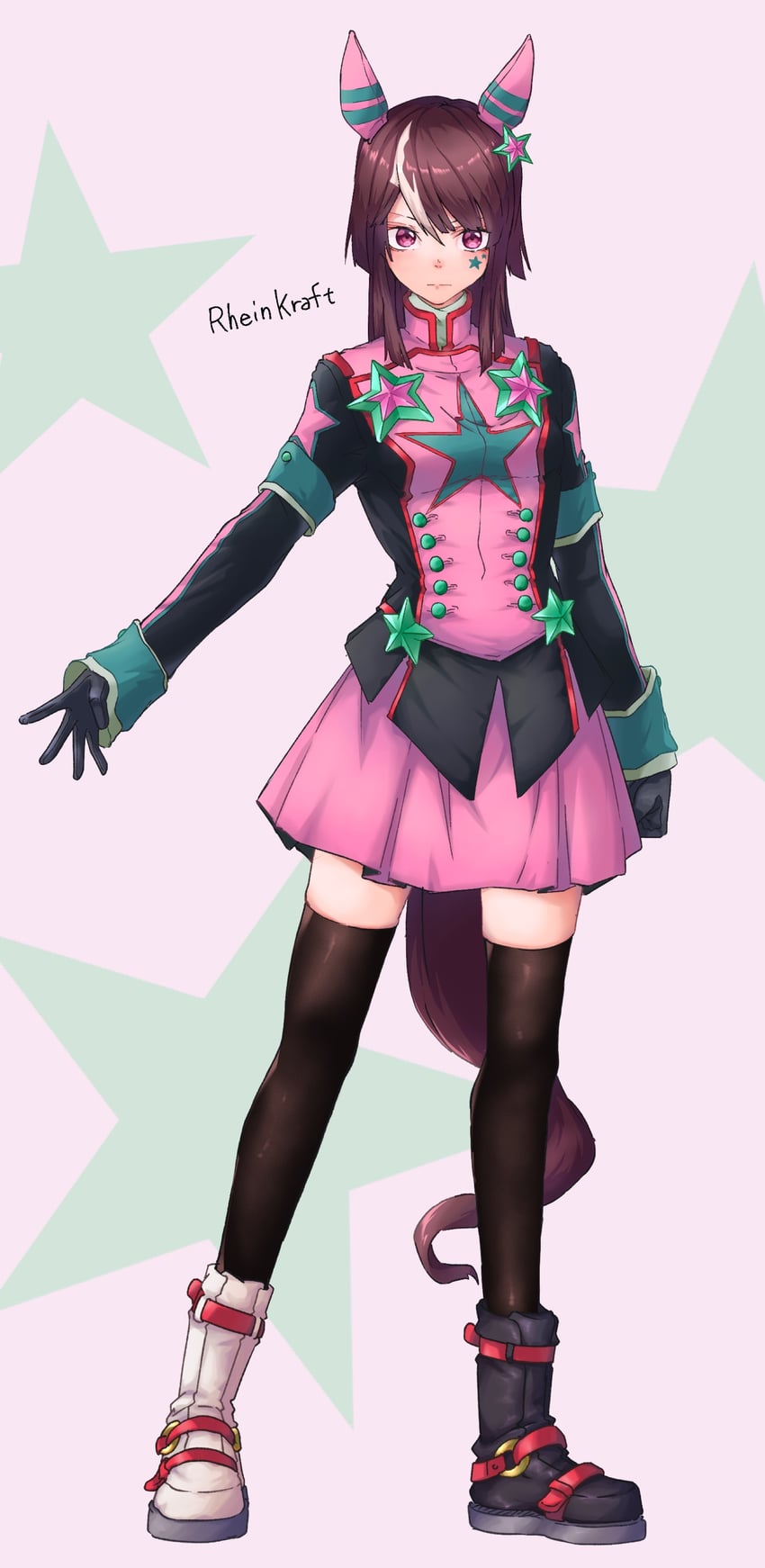 rhein kraft (original and 1 more) drawn by obushideian