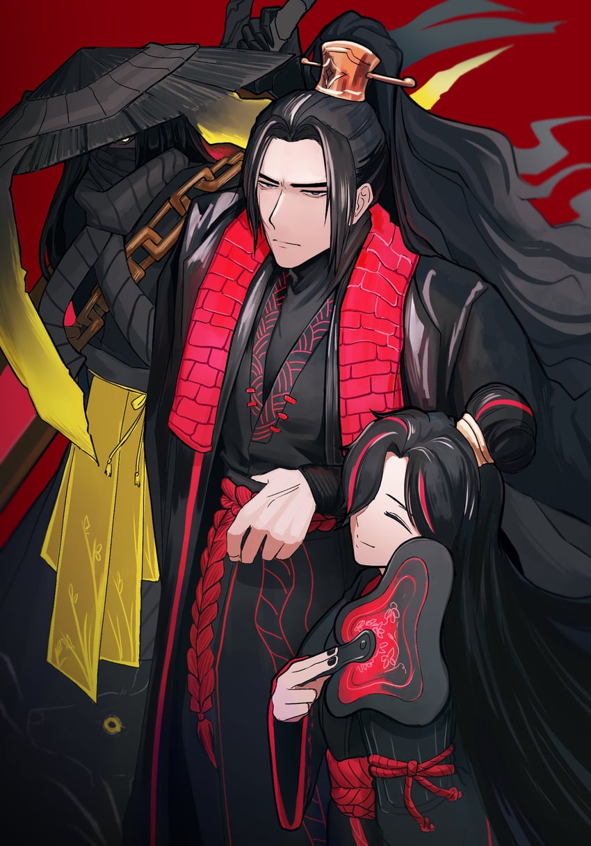 jia qiu, zigong, and zilu (project moon and 1 more) drawn by arachnidlegs