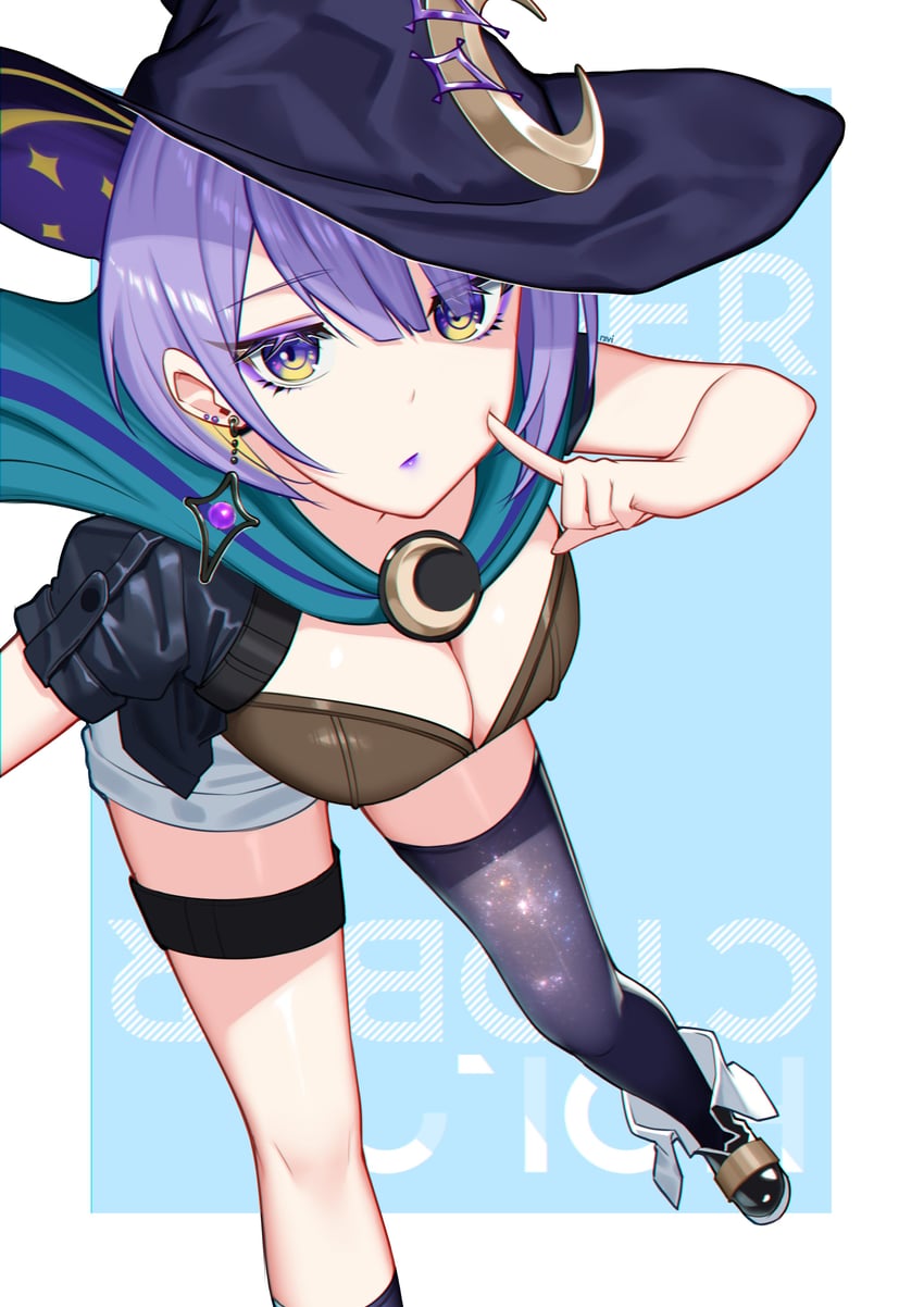 moona hoshinova (hololive and 1 more) drawn by rxviph