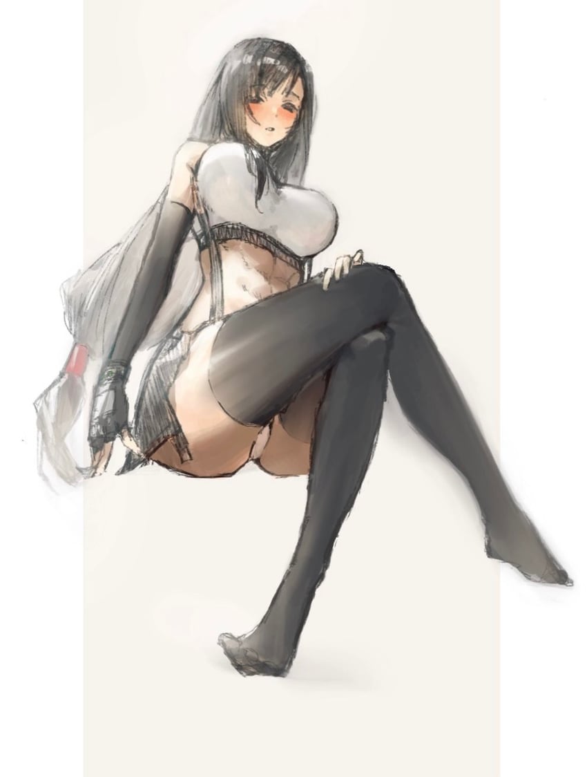 tifa lockhart (final fantasy and 2 more) drawn by asina71