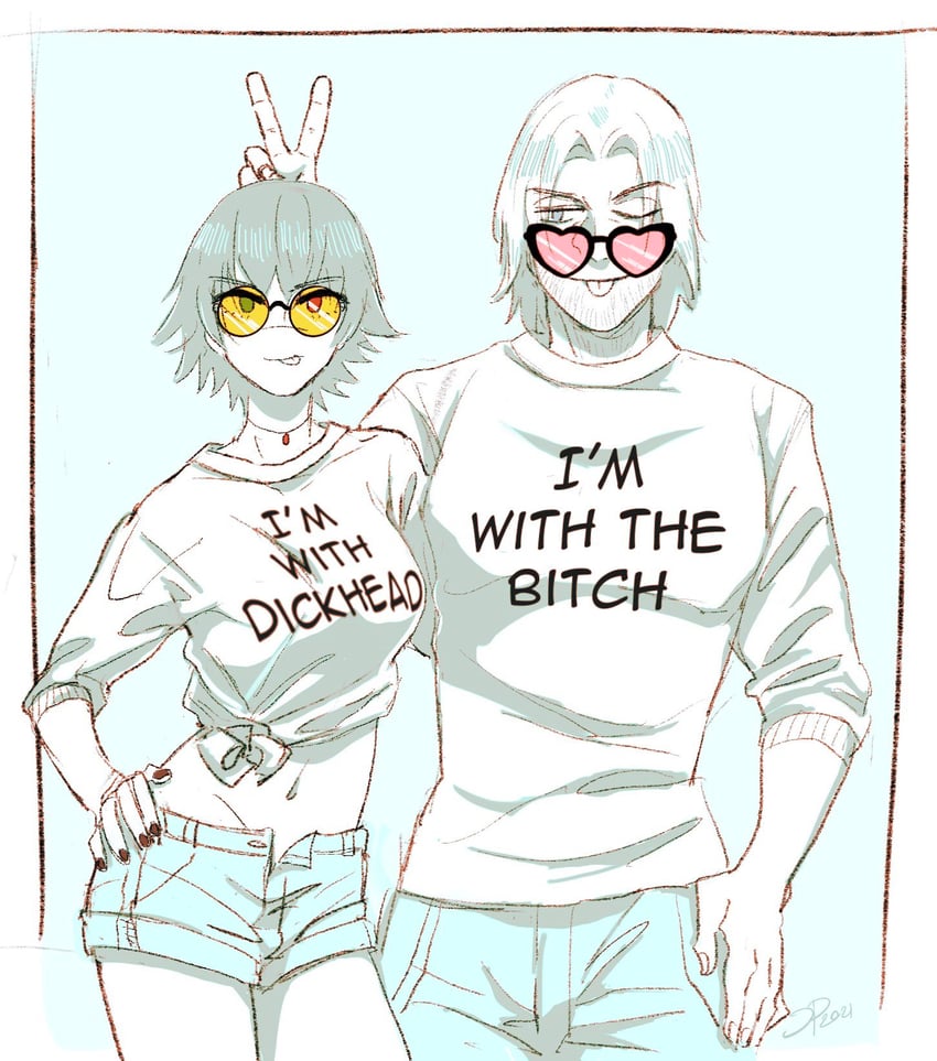 dante and lady (devil may cry and 1 more) drawn by jumpoon