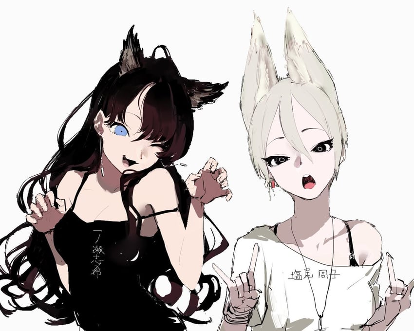 ichinose shiki and shiomi syuko (idolmaster and 1 more) drawn by hageshii_nakano