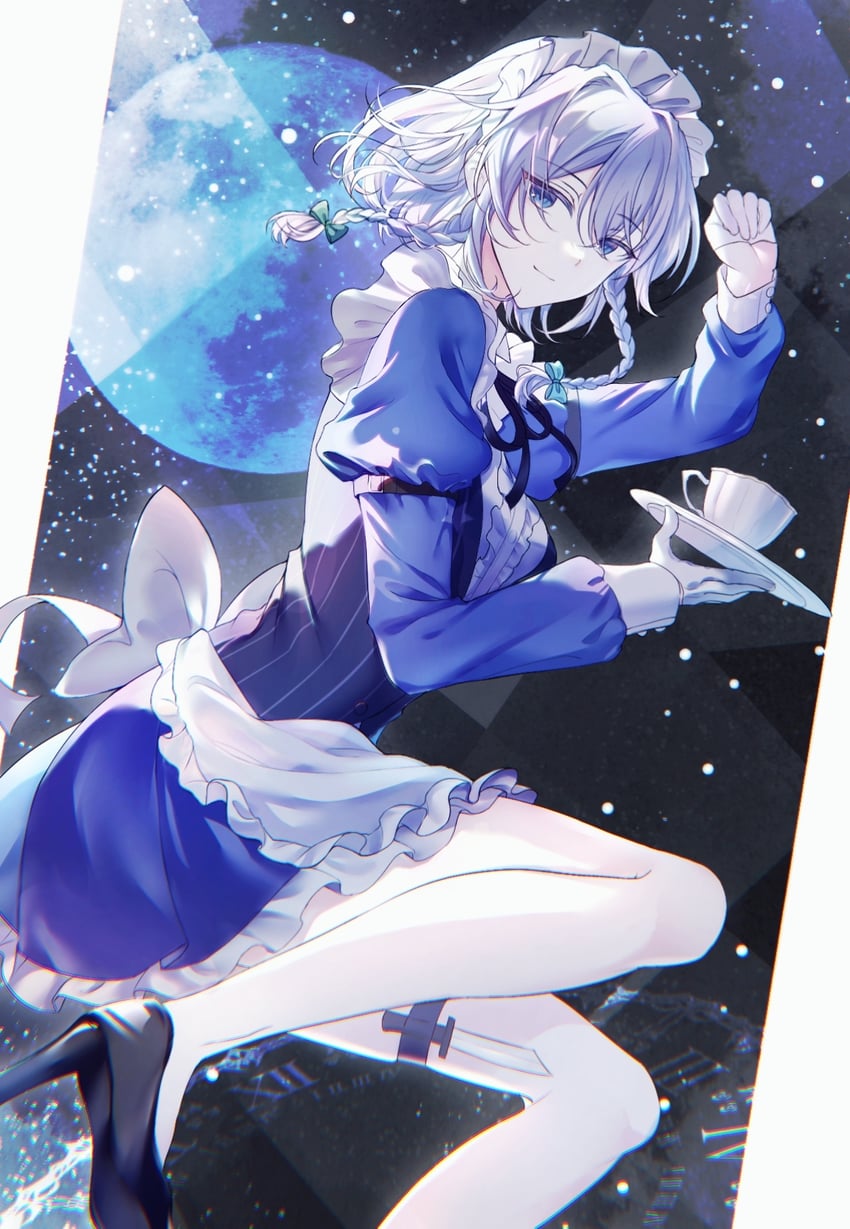 izayoi sakuya (touhou) drawn by hakubo_(usgr_0)