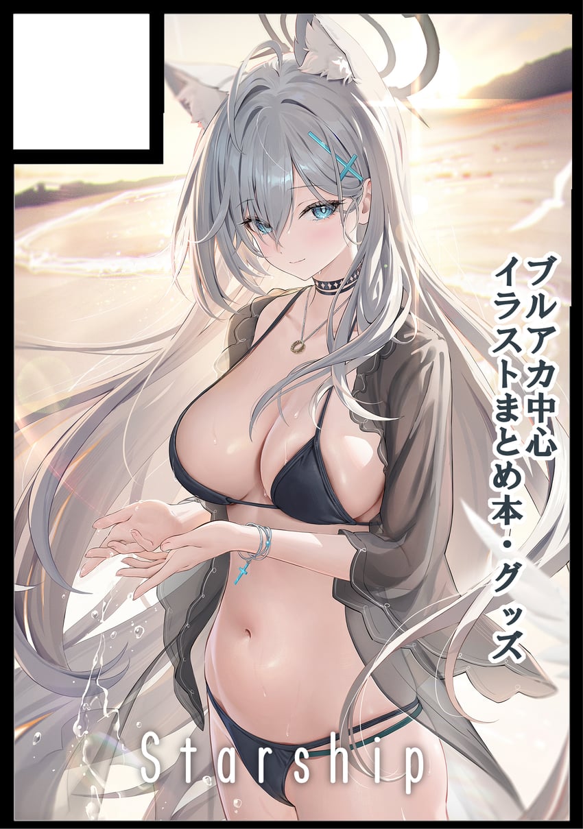shiroko and shiroko terror (blue archive) drawn by houkisei