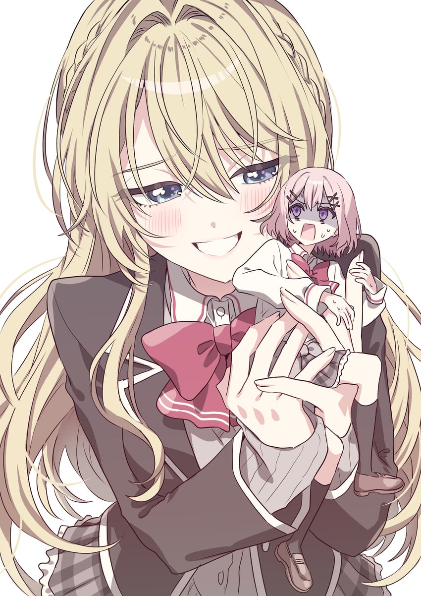 amaori renako and ouzuka mai (watashi ga koibito ni nareru wake naijan murimuri!) drawn by loveodoro