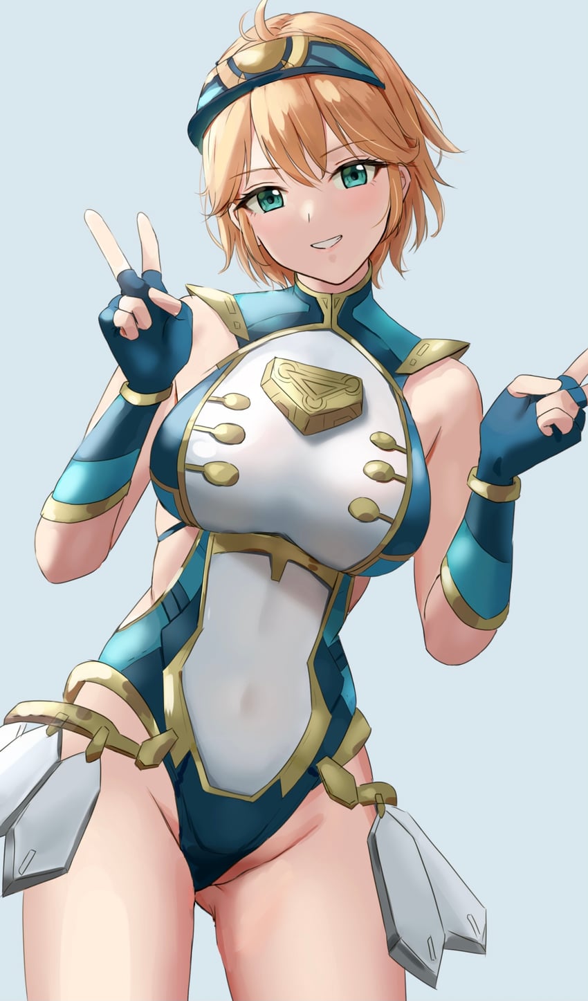 fiora and mecha-fiora (xenoblade chronicles and 1 more) drawn by amayo_thranana