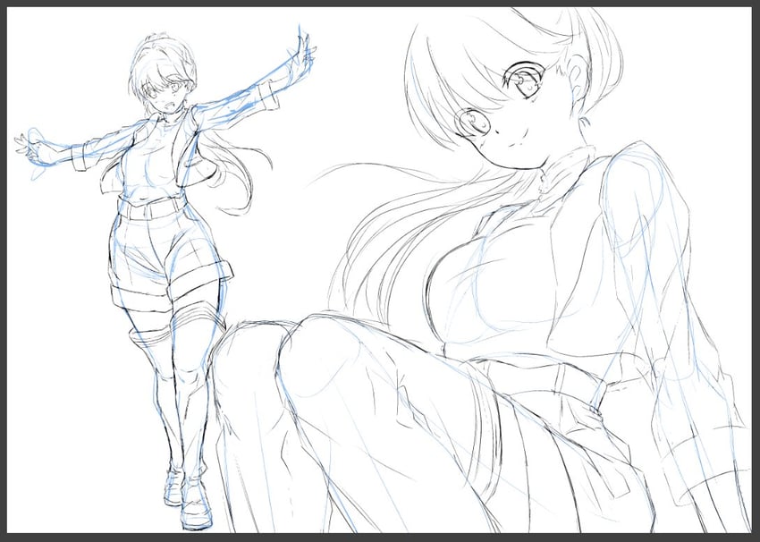 fujishima megumi (love live! and 1 more) drawn by rakinegimagi