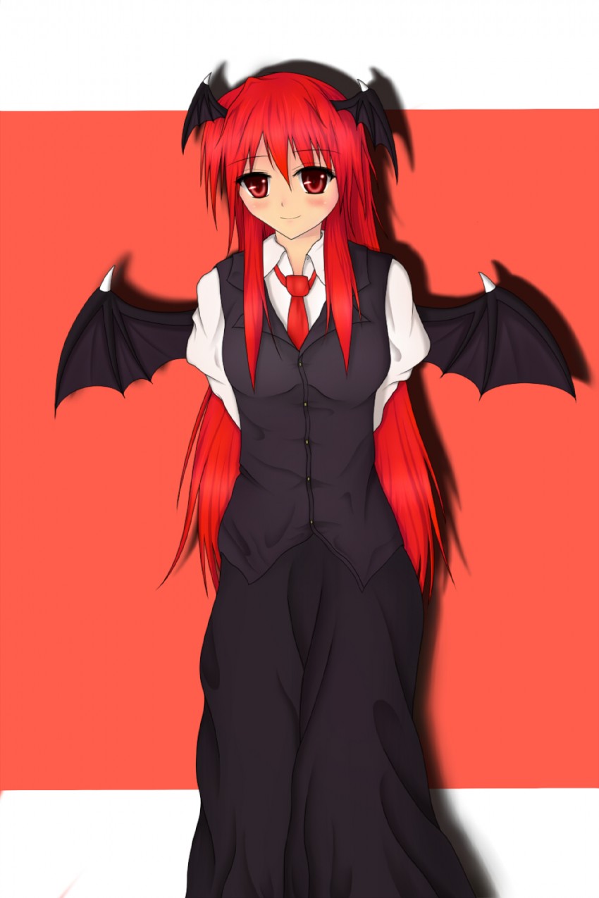 koakuma (touhou) drawn by husky_(artist)