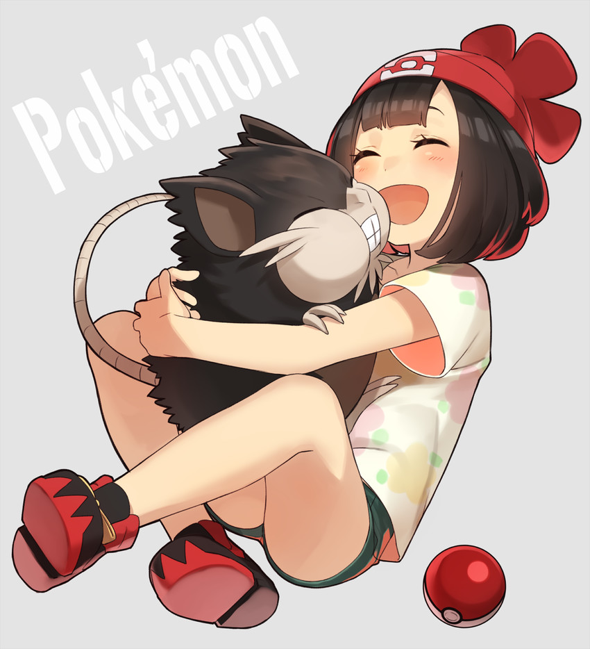 selene and alolan raticate (pokemon and 1 more) drawn by nagiko_(mangalove1111)