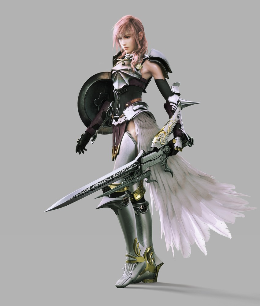 lightning farron (final fantasy and 2 more) drawn by naora_yusuke