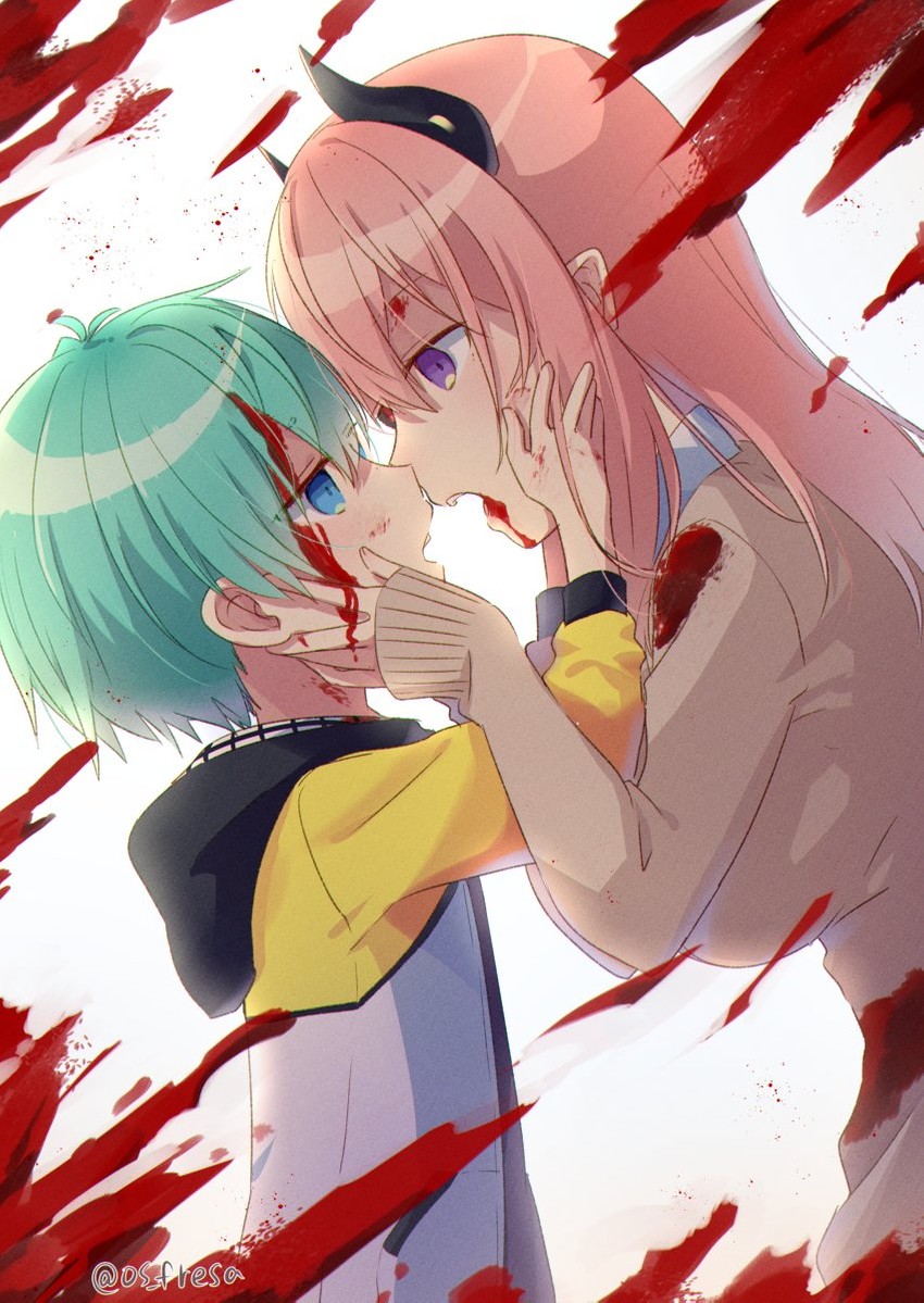 nei akutsu and souta kandori (original) drawn by os_(os_fresa)