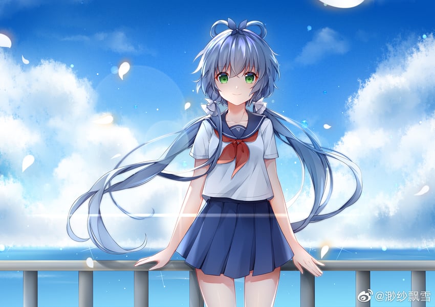 luo tianyi (vocaloid and 1 more) drawn by miaosha_piaoxue
