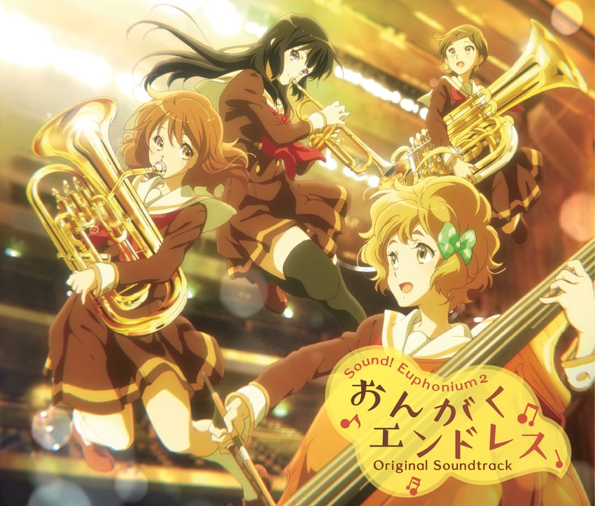 oumae kumiko, kousaka reina, kawashima sapphire, and katou hazuki (hibike! euphonium) drawn by ikeda_shouko