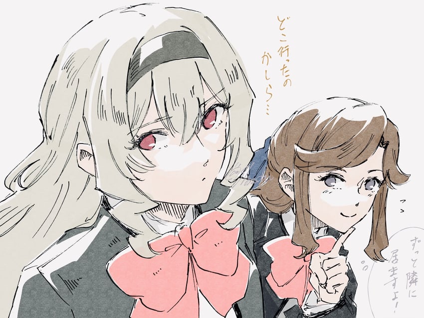 saijou claudine and tendou maya (shoujo kageki revue starlight) drawn by shozoku