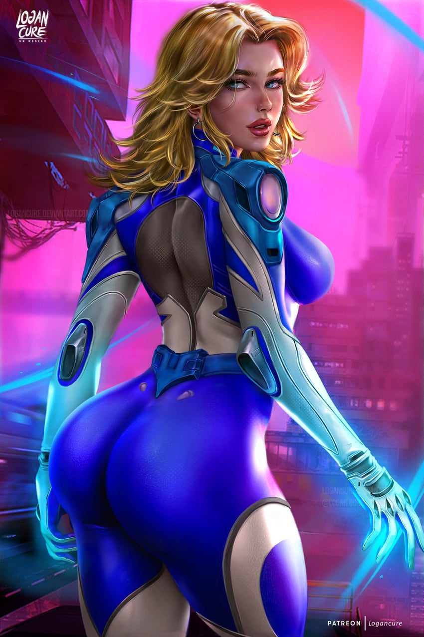 sue storm (marvel and 2 more) drawn by logan_cure