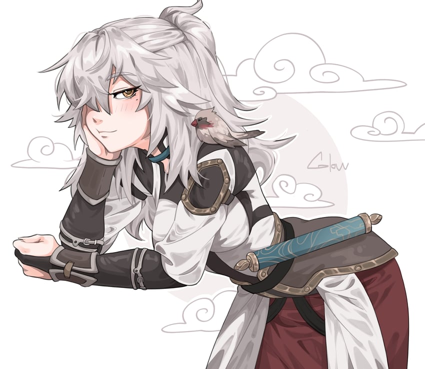 jing yuan (honkai and 1 more) drawn by glowy_(gloww)