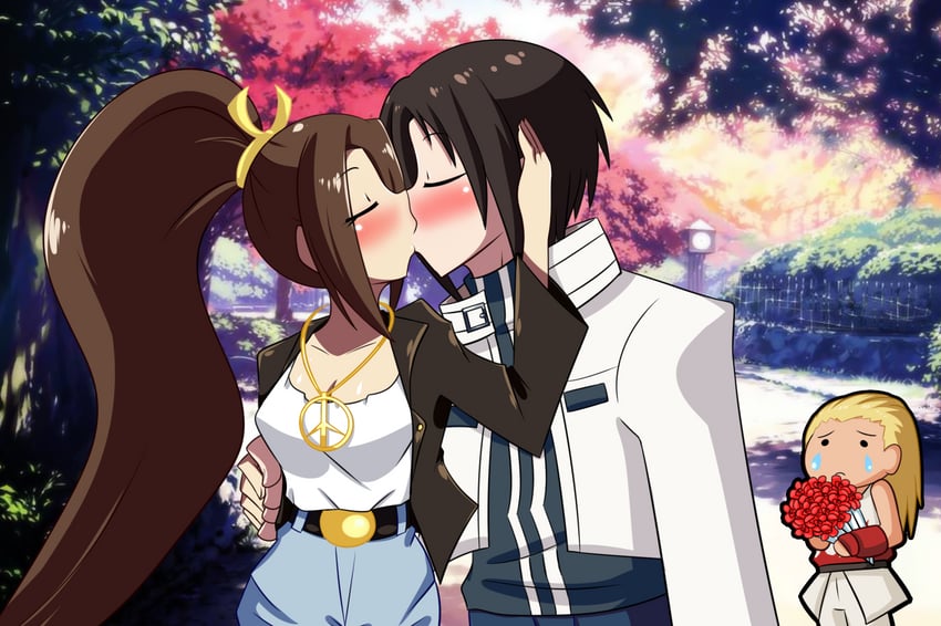 shiranui mai, kusanagi kyou, and andy bogard (the king of fighters and 1 more) drawn by kamiraexp