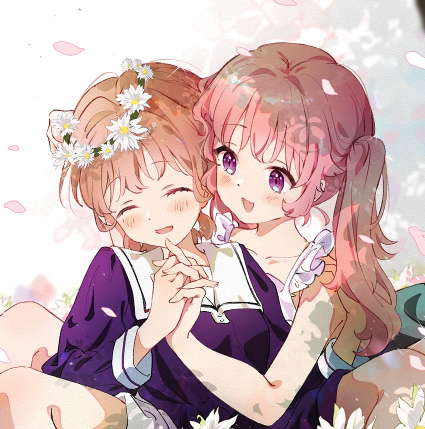 kagari mimi and totsuki shiina (kimi ga shinu made koi wo shitai) drawn by hzs_yumu