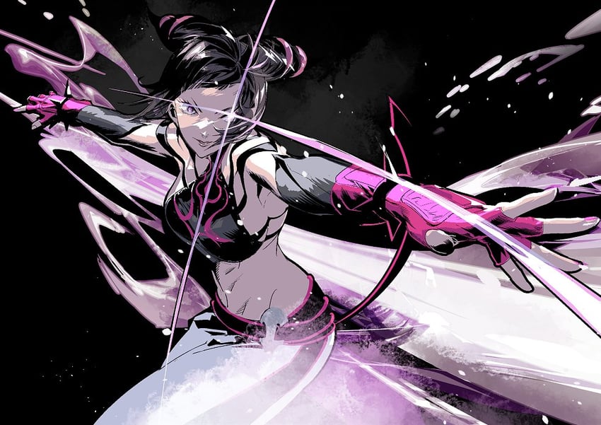 han juri (street fighter and 1 more) drawn by cofffee