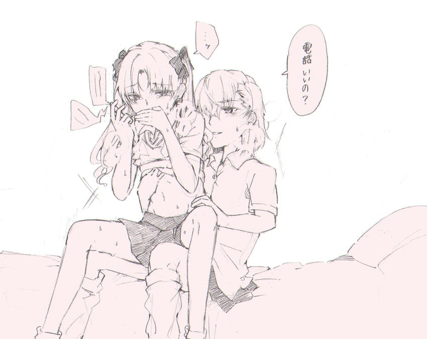 misaka mikoto and shirai kuroko (toaru majutsu no index and 1 more) drawn by higashizukihi_sei