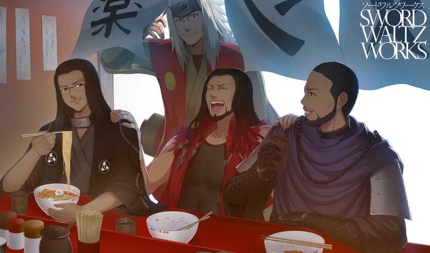 jiraiya (original and 2 more) drawn by swordwaltz