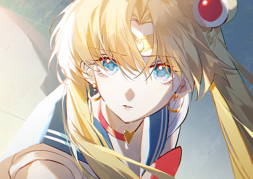 tsukino usagi and sailor moon (bishoujo senshi sailor moon and 1 more) drawn by satsuya