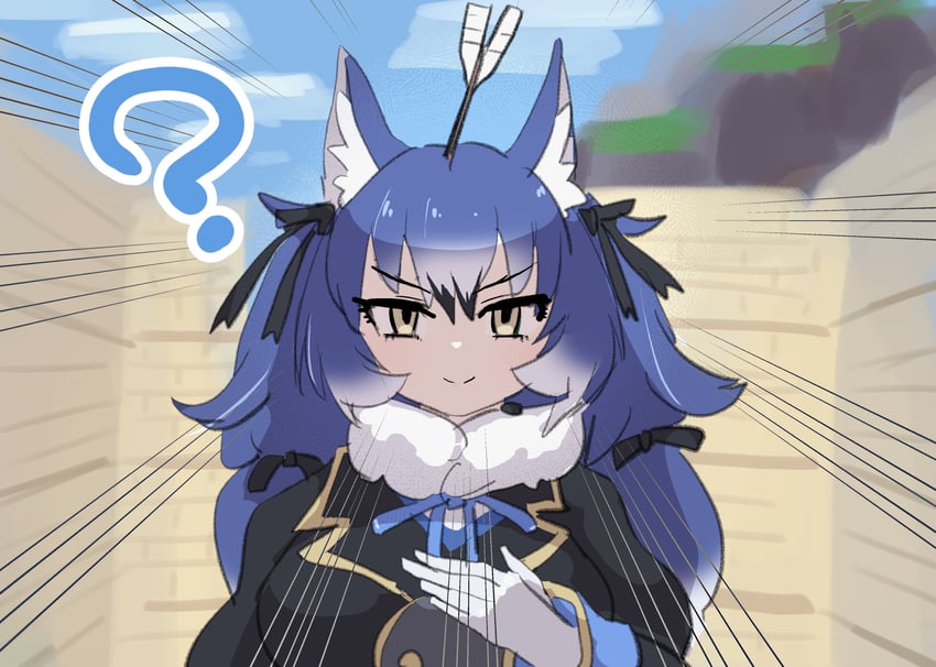 dire wolf (kemono friends and 2 more) drawn by nishuu_miri