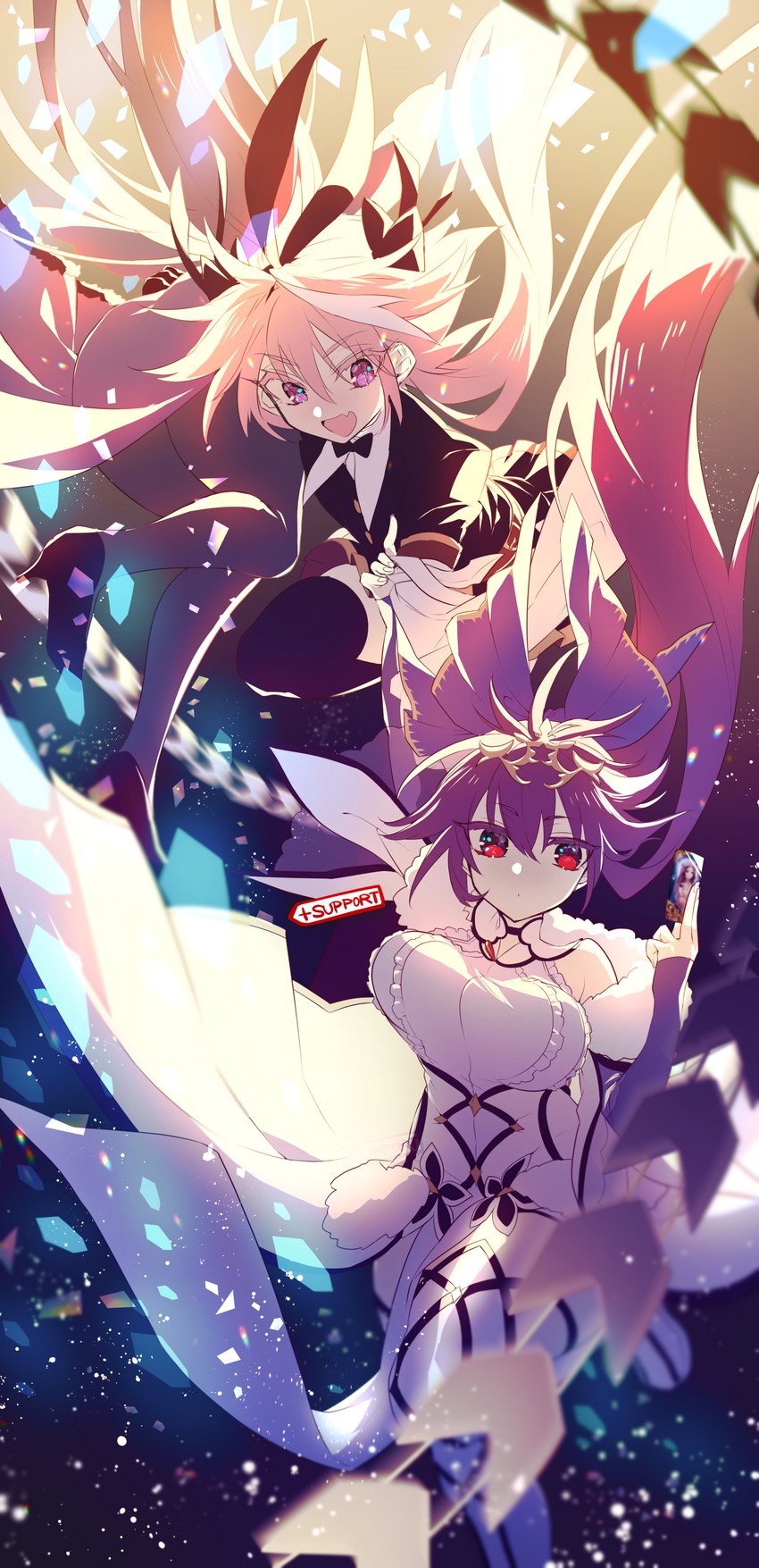 scathach, astolfo, scathach skadi, and leonardo da vinci (fate and 1 more) drawn by naganegi