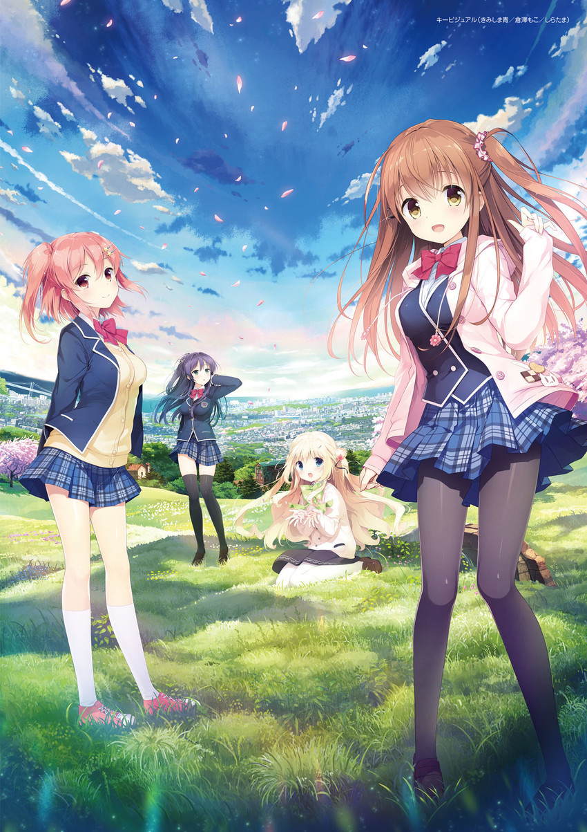 himeno sena, shindou ayane, komari yui, and shijou rinka (koi kakeru shin-ai kanojo) drawn by kimishima_ao, kurasawa_moko, and shiratama_(shiratamaco)