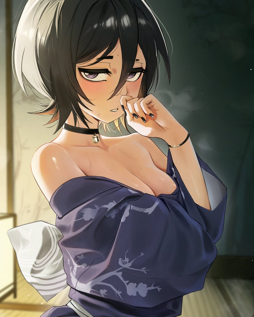 kuchiki rukia (bleach) drawn by waligner