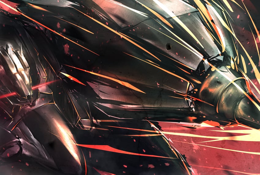nightfall (armored core and 1 more) drawn by rakkyo_(nebiusu30)