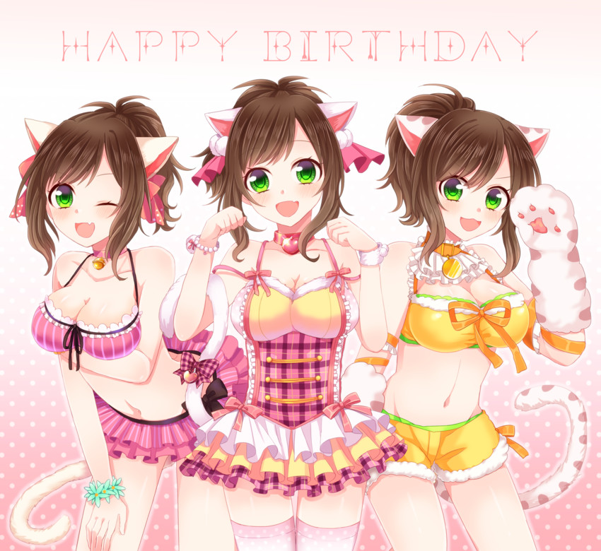 maekawa miku (idolmaster and 1 more) drawn by amnos18