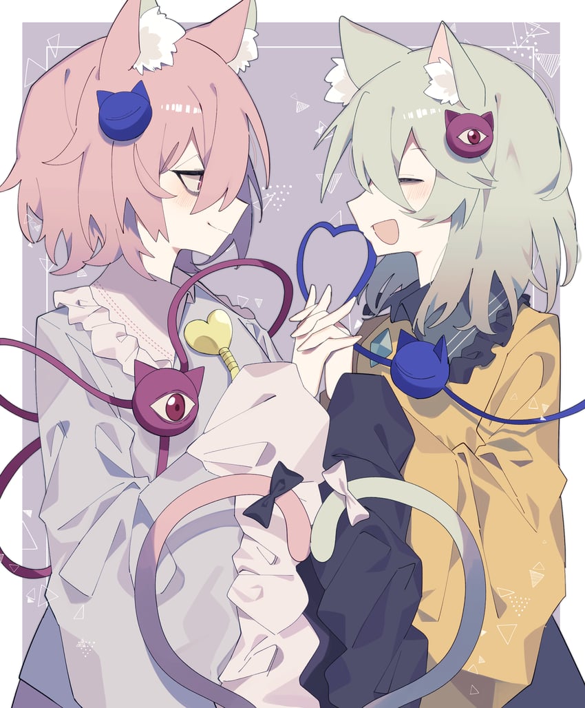 komeiji koishi and komeiji satori (touhou) drawn by xx_asui