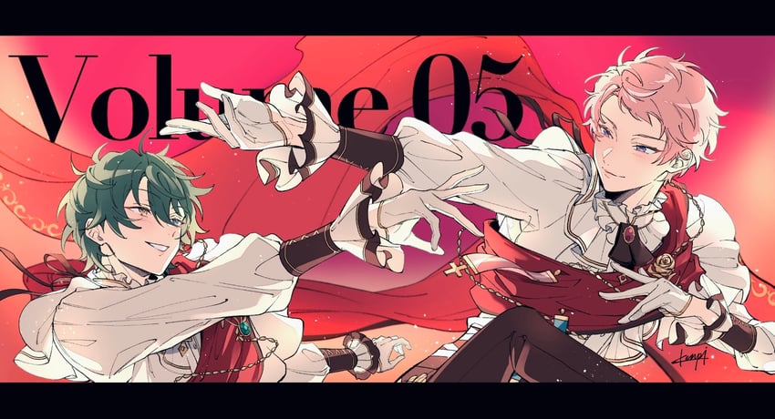 kagehira mika and itsuki shu (ensemble stars!) drawn by kenpi_(kentin_jiru)