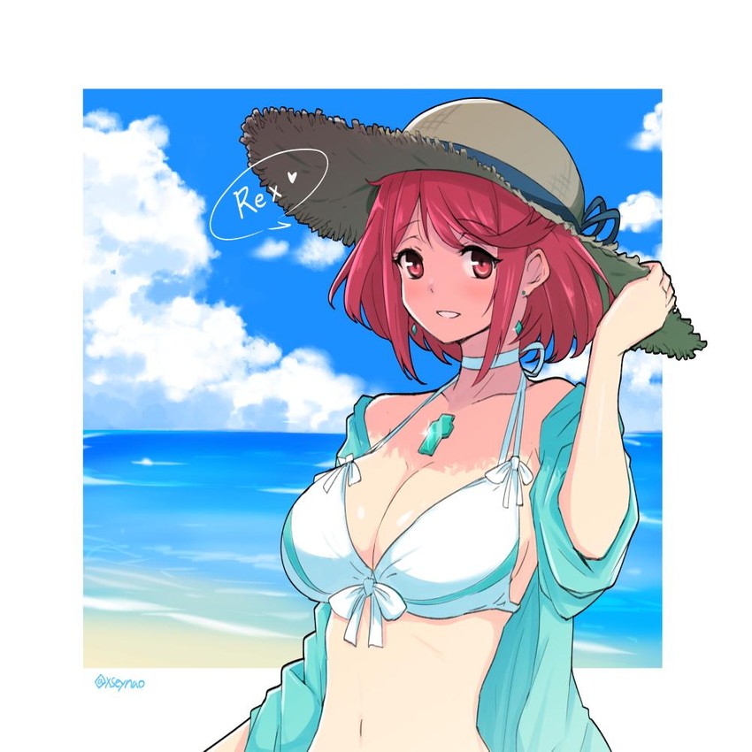 pyra (xenoblade chronicles and 1 more) drawn by mochimochi_(xseynao)