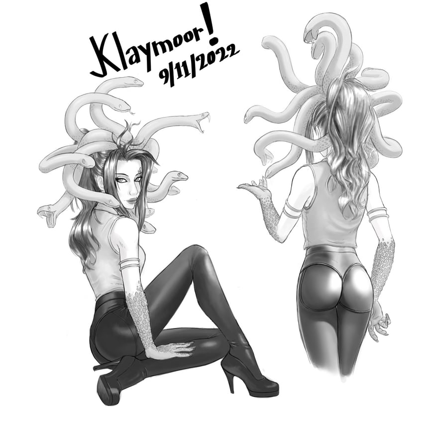 medusa (kid icarus and 1 more) drawn by klaymoor