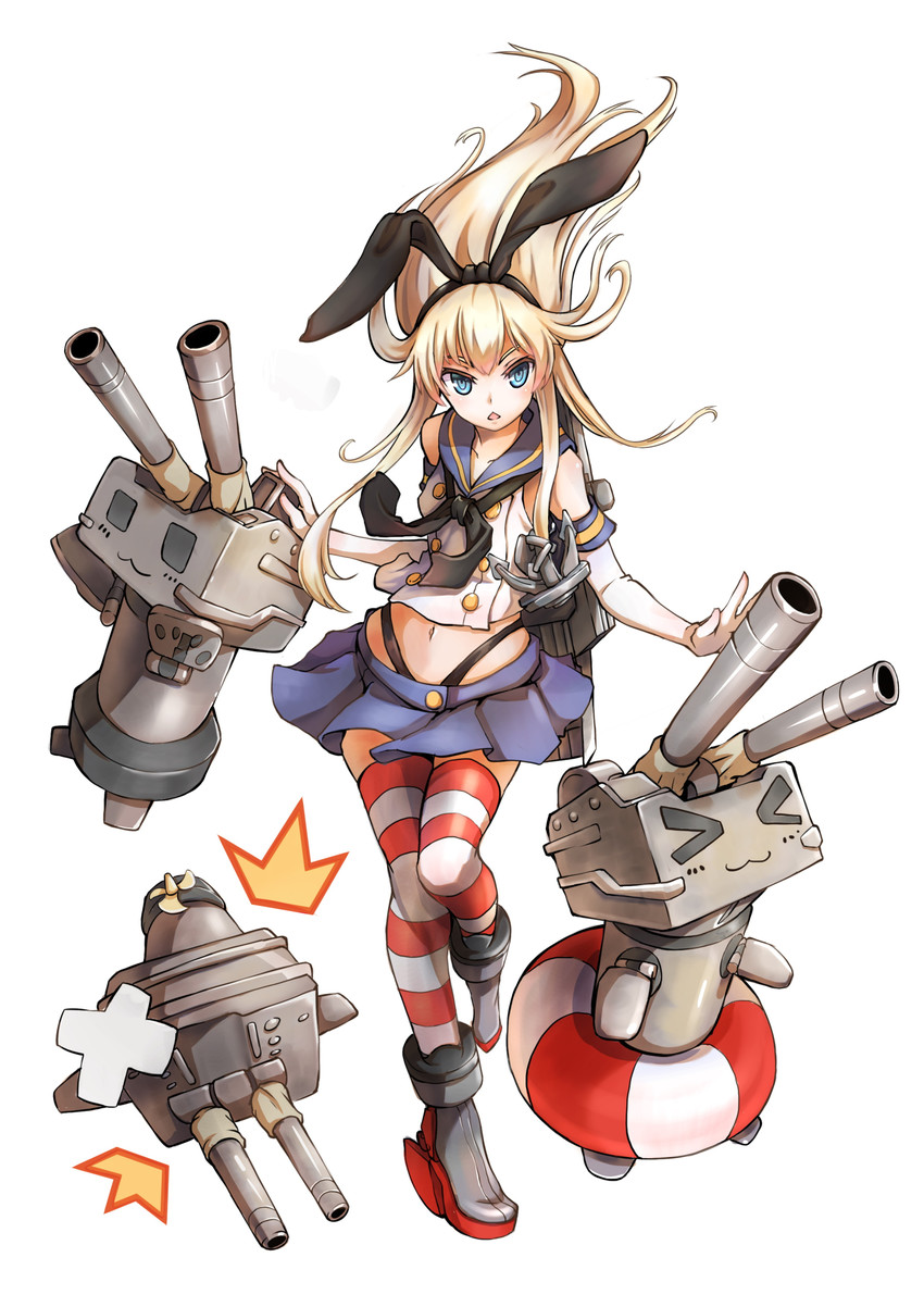shimakaze and rensouhou-chan (kantai collection) drawn by tama_yu