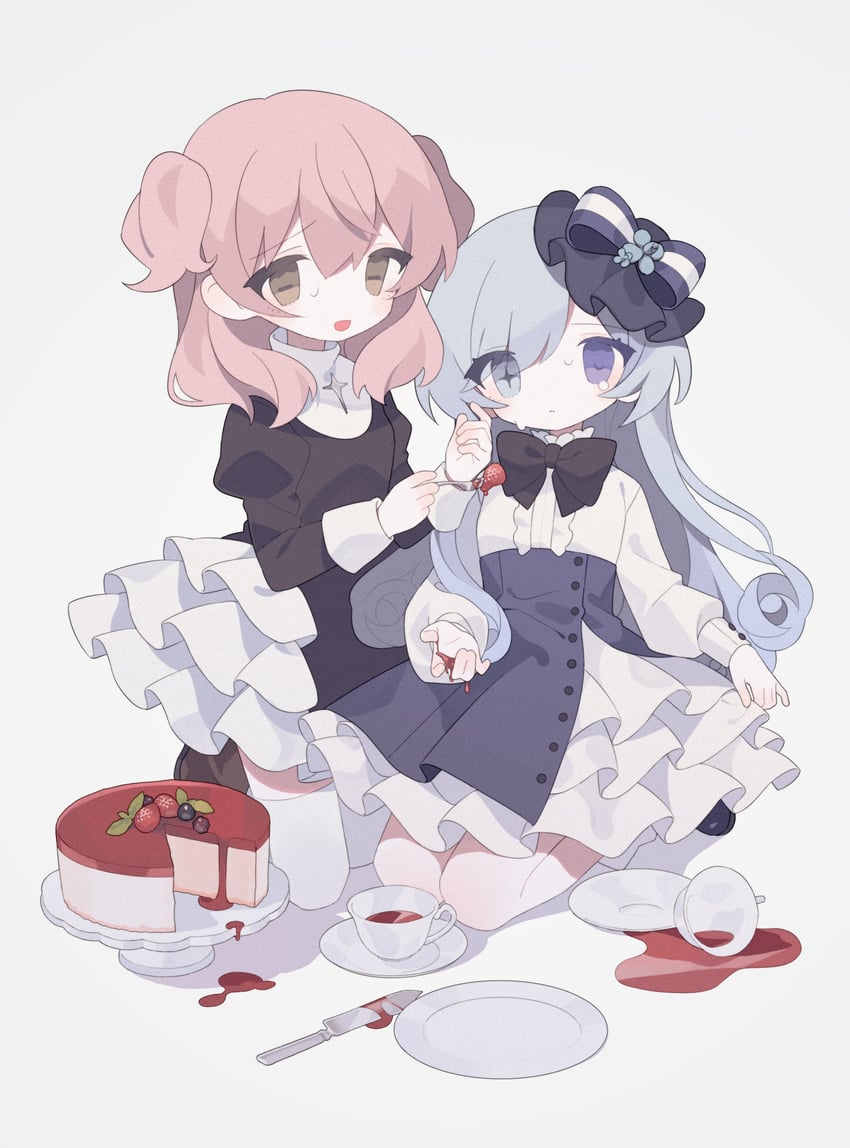 maya elbeth and clione myosotis (happy saint sheol) drawn by daizu_(melon-lemon)