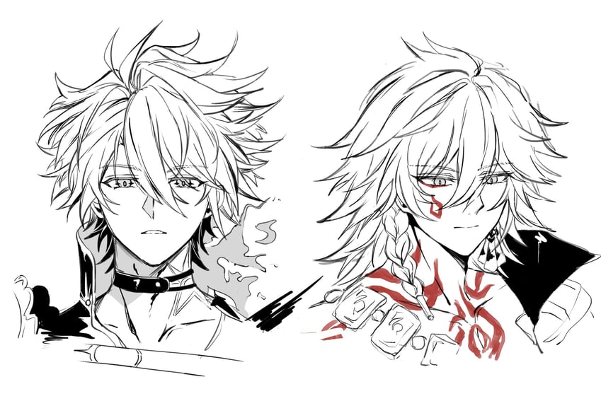 phainon and mydei (honkai and 1 more) drawn by nasi_rawon