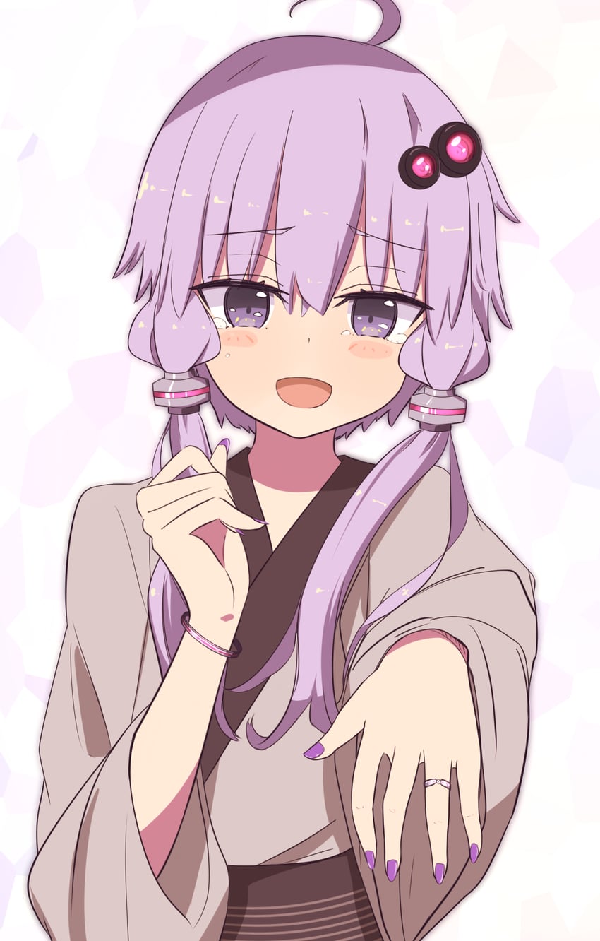 yuzuki yukari (vocaloid) drawn by kakihito_shirazu