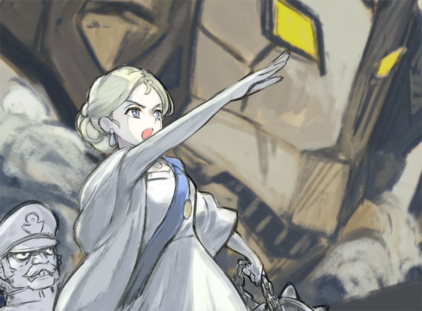 sayla mass, artesia som deikun, and ramba ral (gundam and 2 more) drawn by muuten