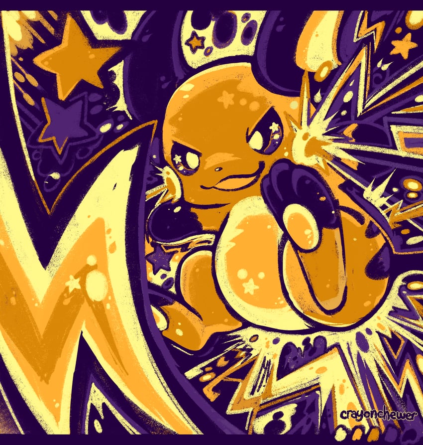 raichu (pokemon) drawn by crayonchewer