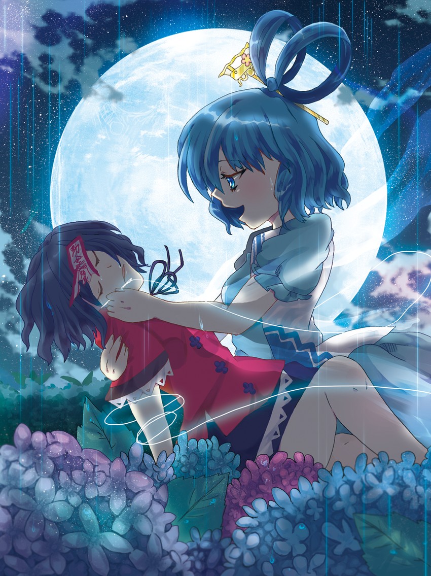 kaku seiga and miyako yoshika (touhou) drawn by tsushima_shigure