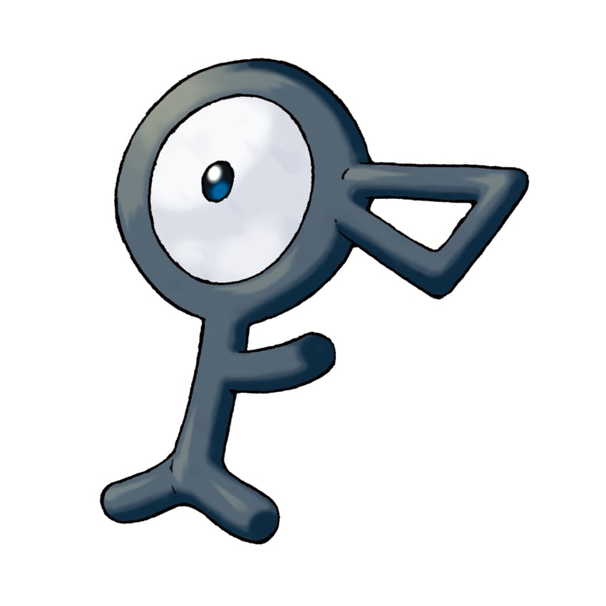 unown and unown f (pokemon and 1 more) drawn by sugimori_ken