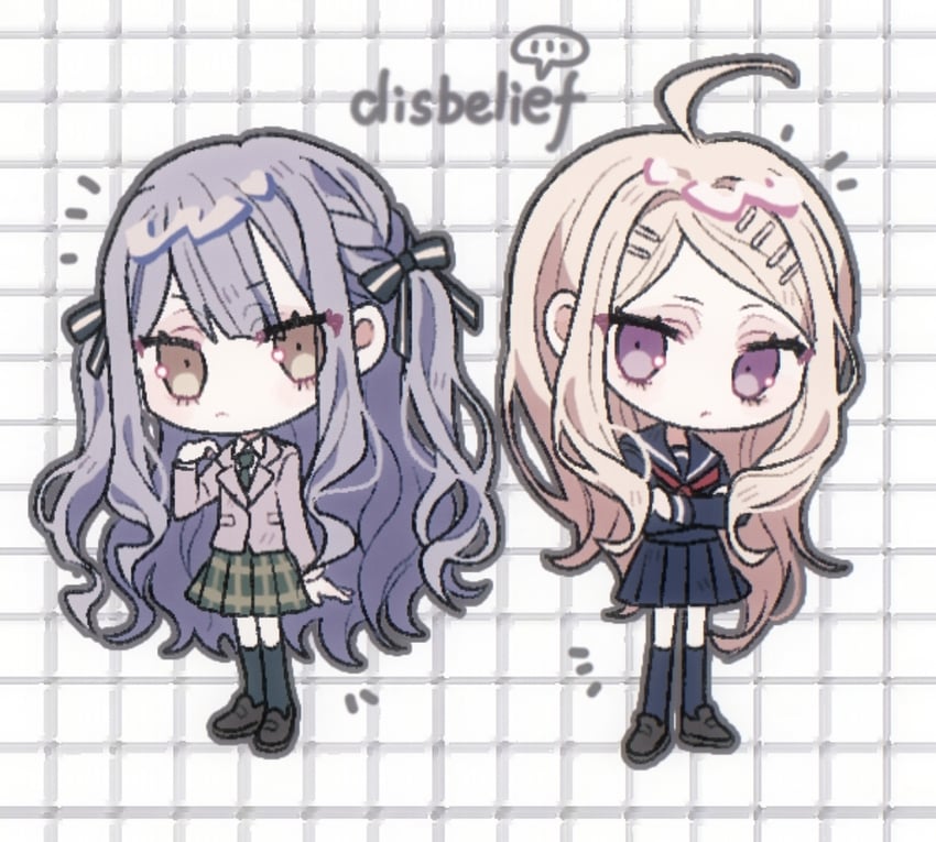 togawa sakiko and akamatsu kaede (danganronpa and 3 more) drawn by ssssssuperange